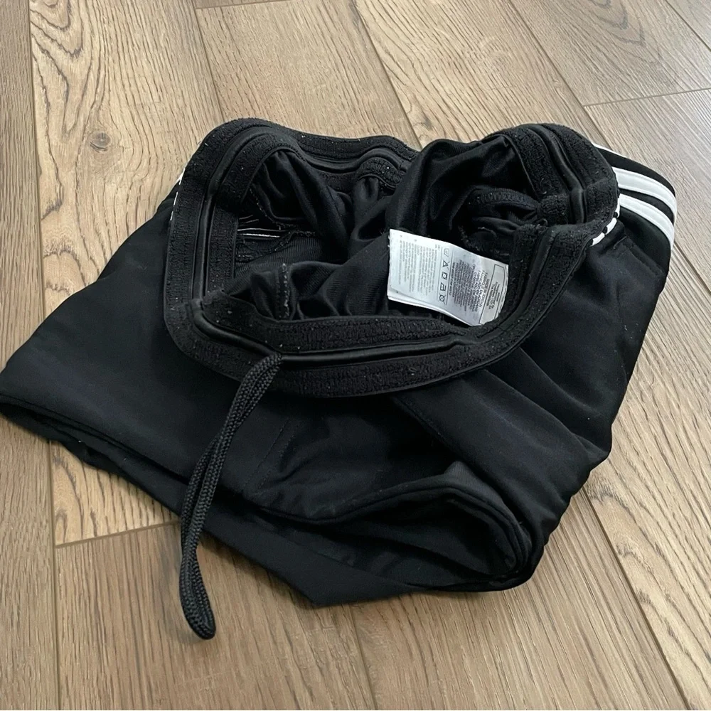Adidas Track Pants‎ Black White Zipper Ankles